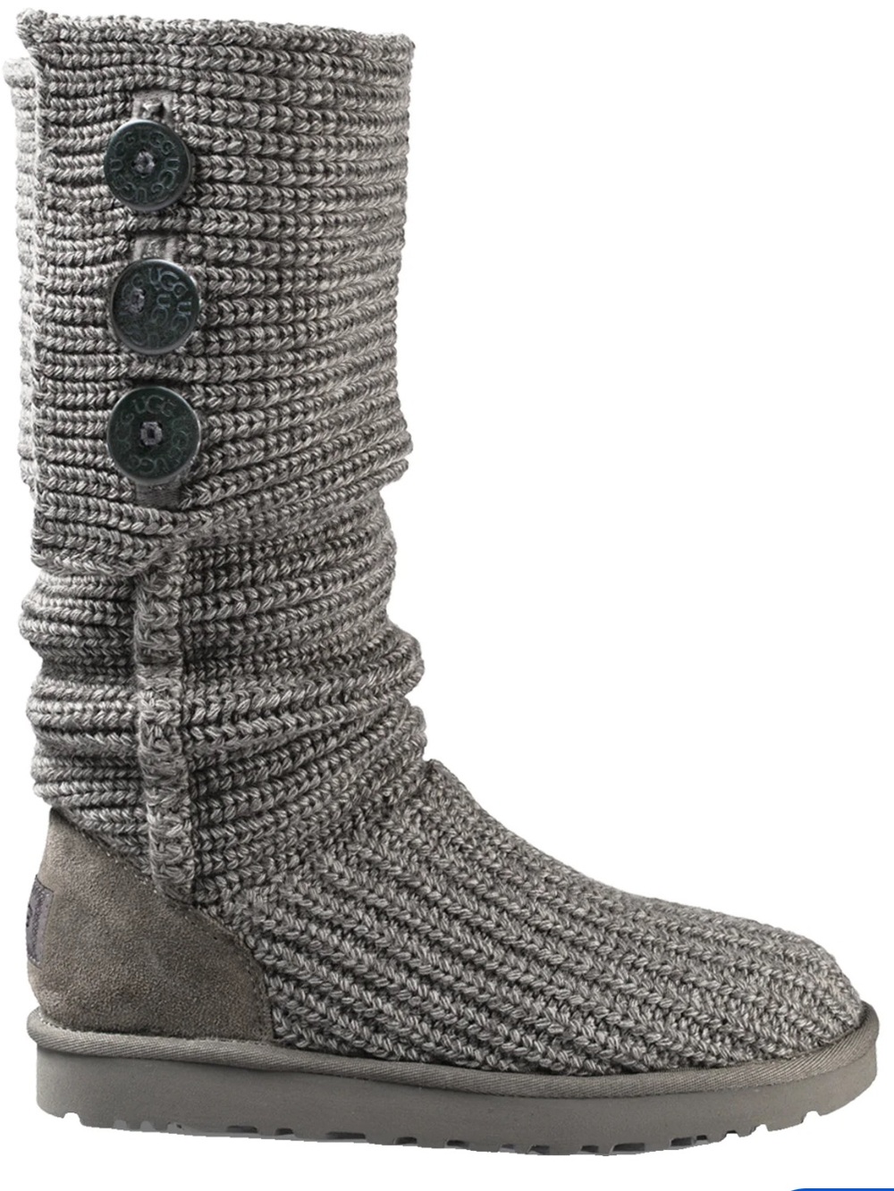 UGG Knit Classic Cardy Women's Boot - Gray
